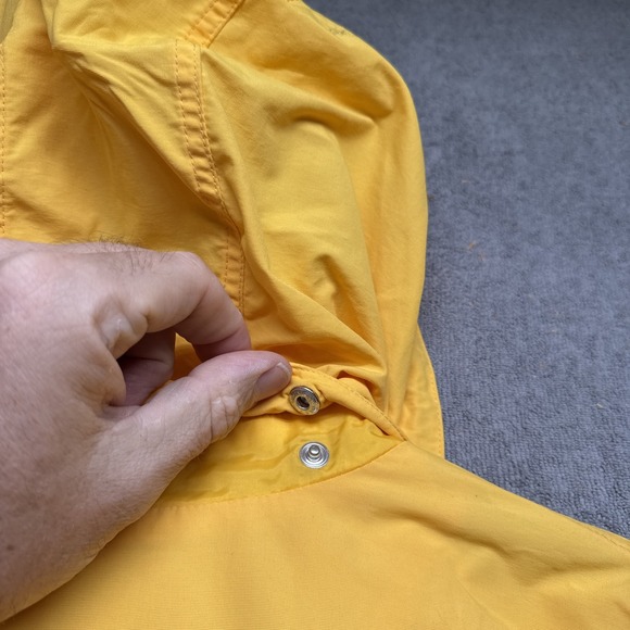 Lands End Youth Hooded Yellow Rain Jacket 1X 16-18 Waterproof Outdoor‎ Coat - Picture 9 of 13